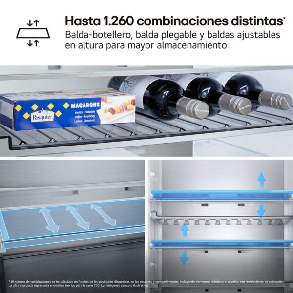COMBI LG GBBW322DPY NF 203X70 D INOX